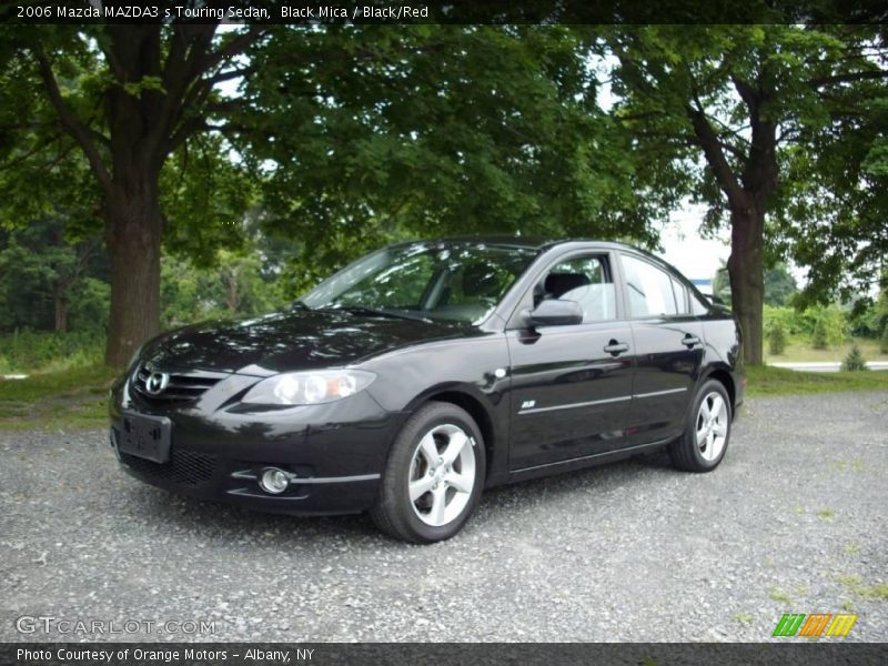 Black Mica / Black/Red 2006 Mazda MAZDA3 s Touring Sedan