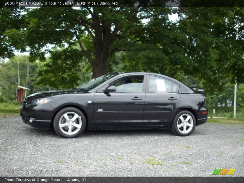 Black Mica / Black/Red 2006 Mazda MAZDA3 s Touring Sedan