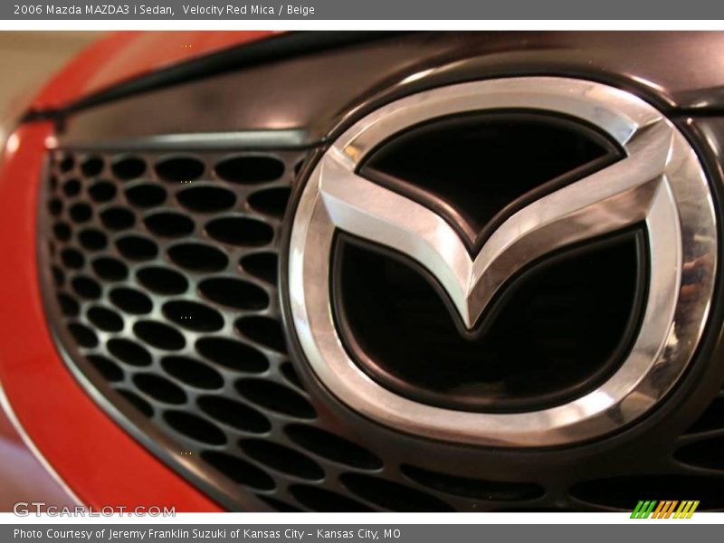Velocity Red Mica / Beige 2006 Mazda MAZDA3 i Sedan