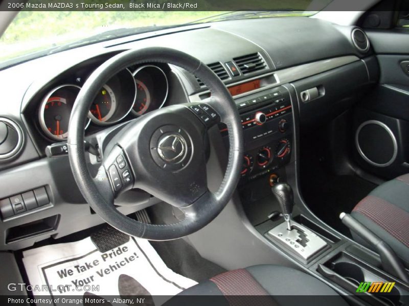 Black Mica / Black/Red 2006 Mazda MAZDA3 s Touring Sedan