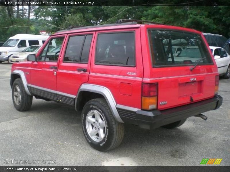 Flame Red / Grey 1995 Jeep Cherokee Country 4x4