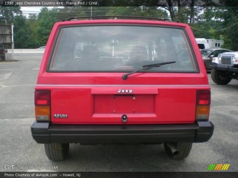 Flame Red / Grey 1995 Jeep Cherokee Country 4x4