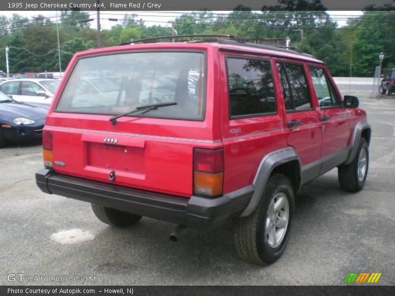 Flame Red / Grey 1995 Jeep Cherokee Country 4x4