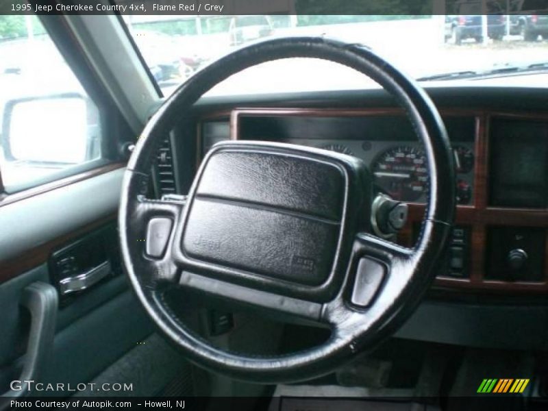 Flame Red / Grey 1995 Jeep Cherokee Country 4x4