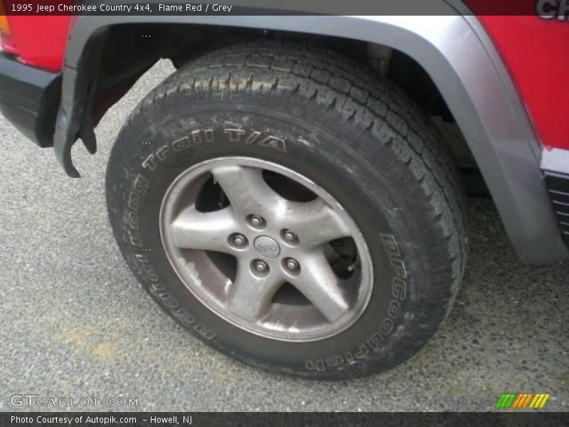 Flame Red / Grey 1995 Jeep Cherokee Country 4x4
