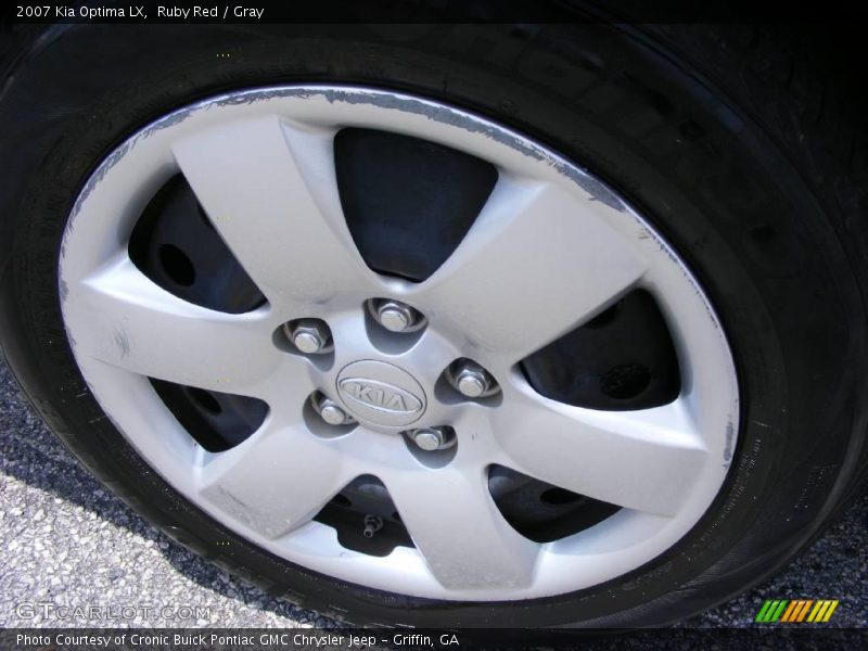 Ruby Red / Gray 2007 Kia Optima LX
