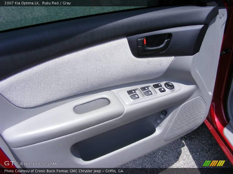 Ruby Red / Gray 2007 Kia Optima LX