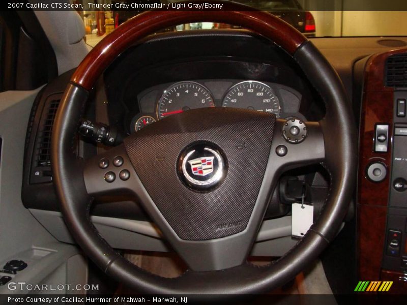 Thunder Gray Chromaflair / Light Gray/Ebony 2007 Cadillac CTS Sedan