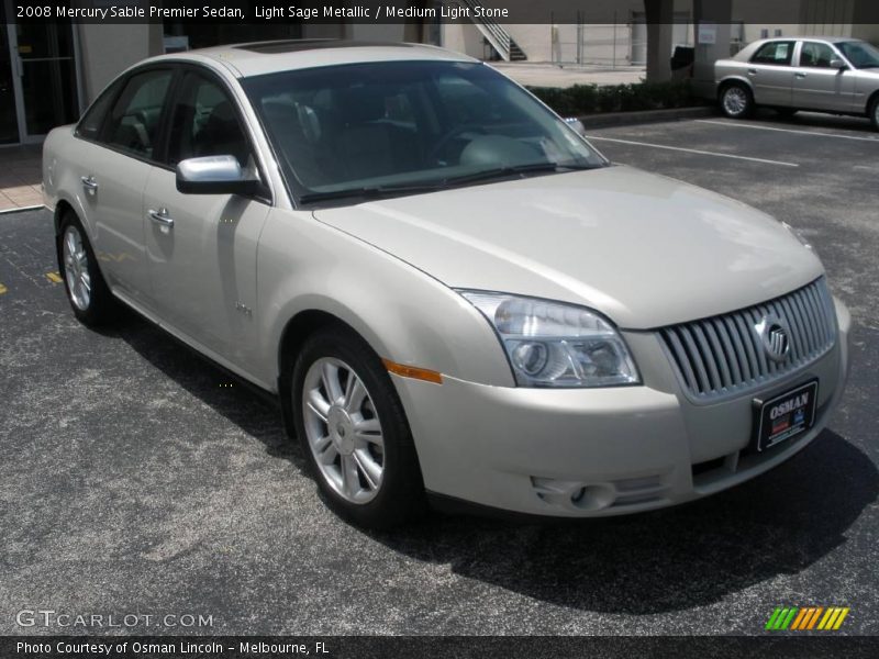 Light Sage Metallic / Medium Light Stone 2008 Mercury Sable Premier Sedan