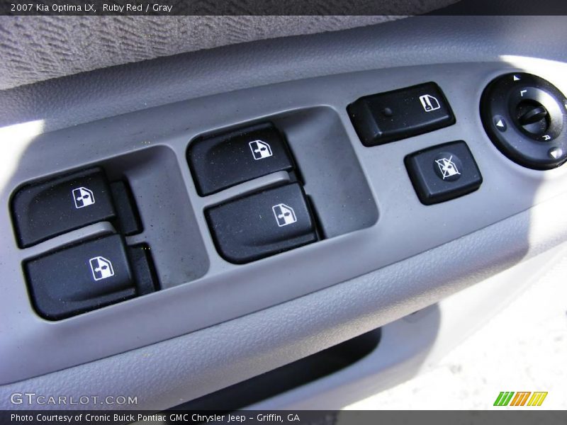 Ruby Red / Gray 2007 Kia Optima LX