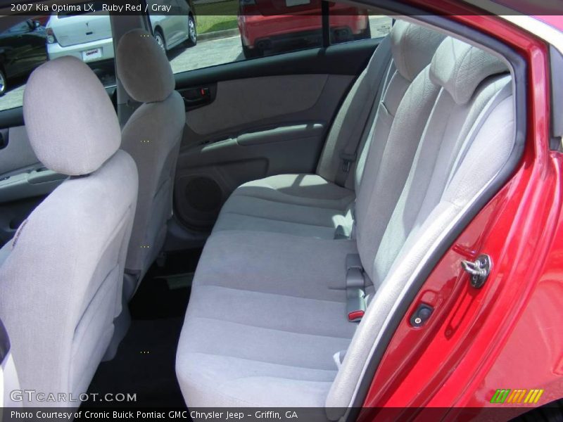 Ruby Red / Gray 2007 Kia Optima LX