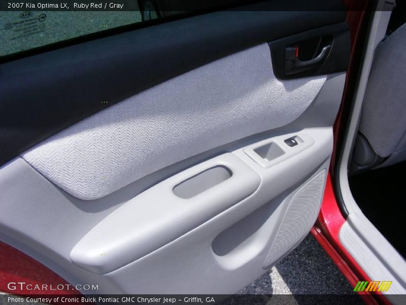 Ruby Red / Gray 2007 Kia Optima LX