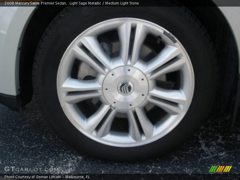 Light Sage Metallic / Medium Light Stone 2008 Mercury Sable Premier Sedan