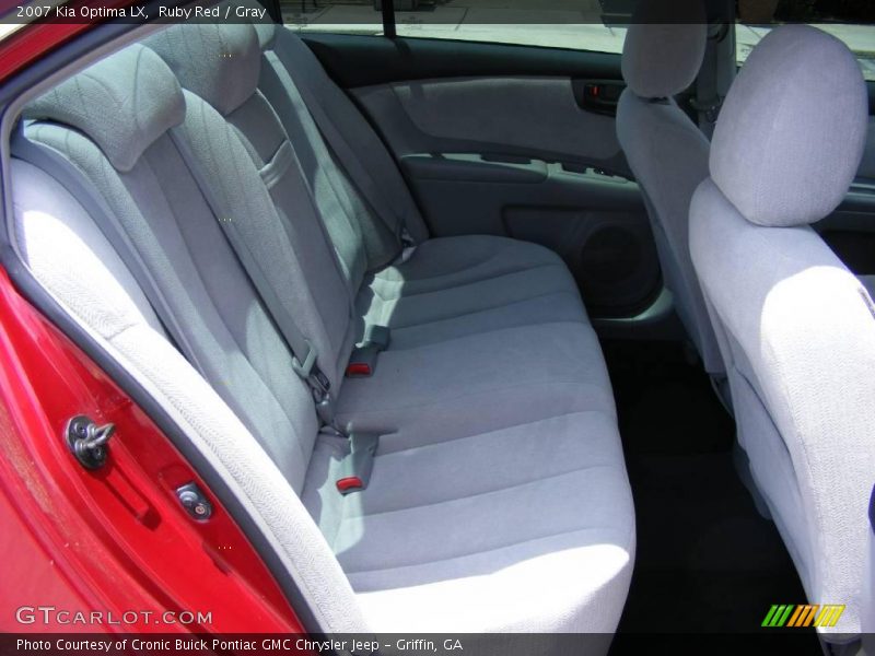 Ruby Red / Gray 2007 Kia Optima LX