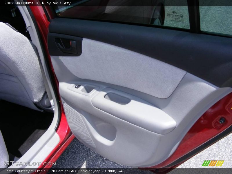 Ruby Red / Gray 2007 Kia Optima LX
