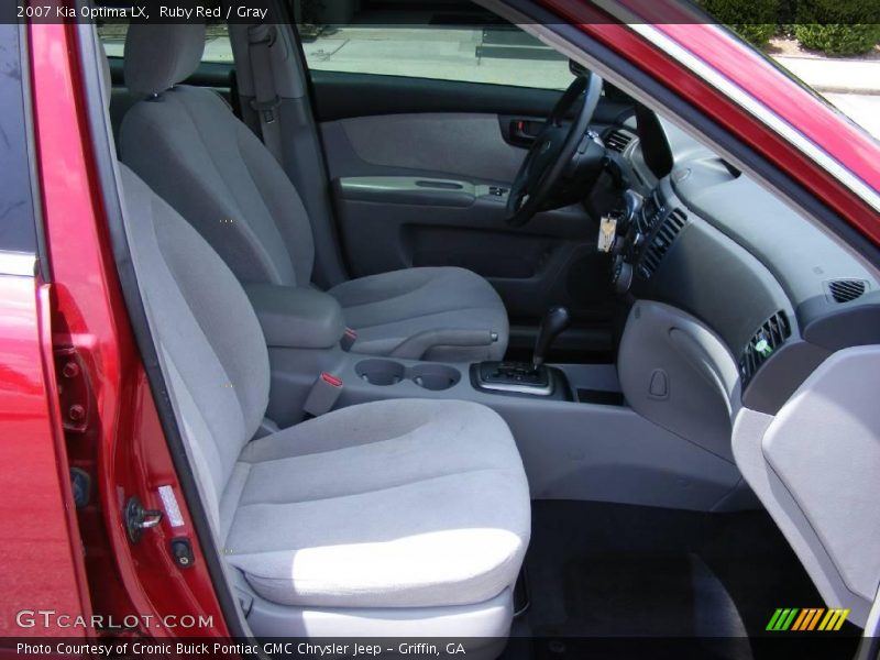 Ruby Red / Gray 2007 Kia Optima LX