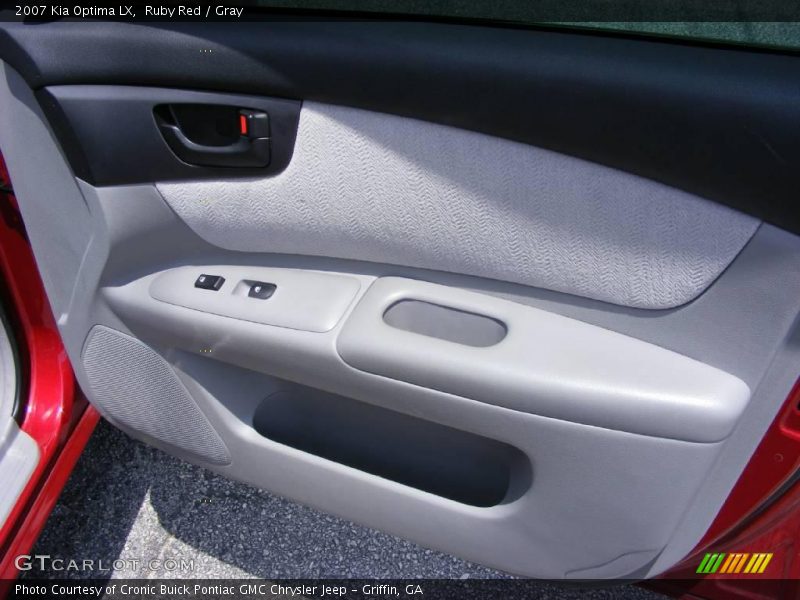 Ruby Red / Gray 2007 Kia Optima LX