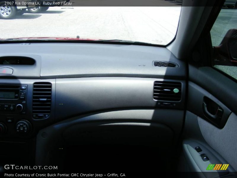 Ruby Red / Gray 2007 Kia Optima LX
