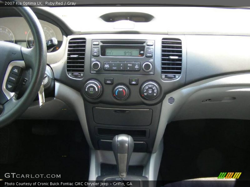 Ruby Red / Gray 2007 Kia Optima LX
