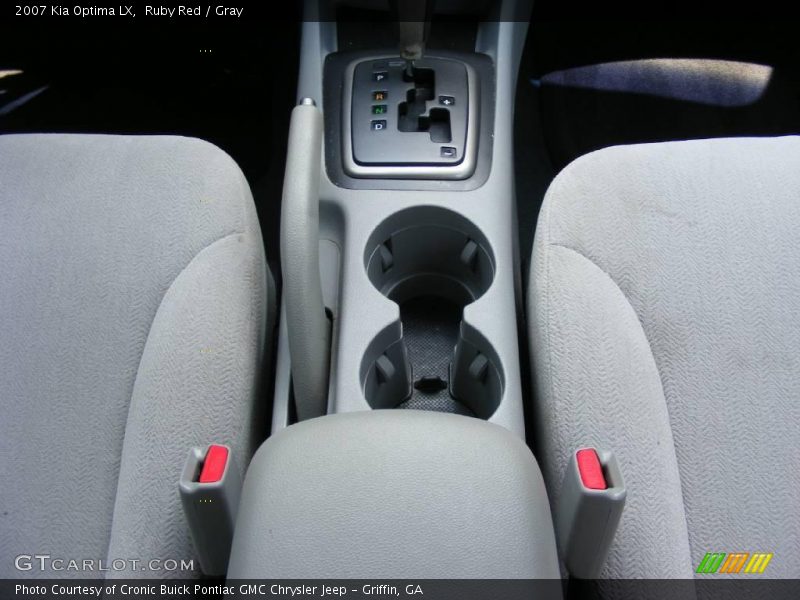 Ruby Red / Gray 2007 Kia Optima LX