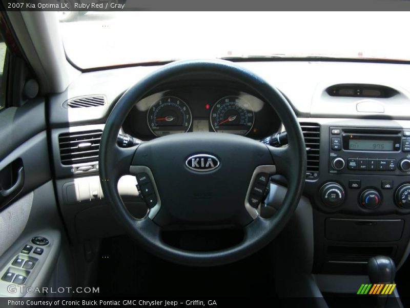 Ruby Red / Gray 2007 Kia Optima LX