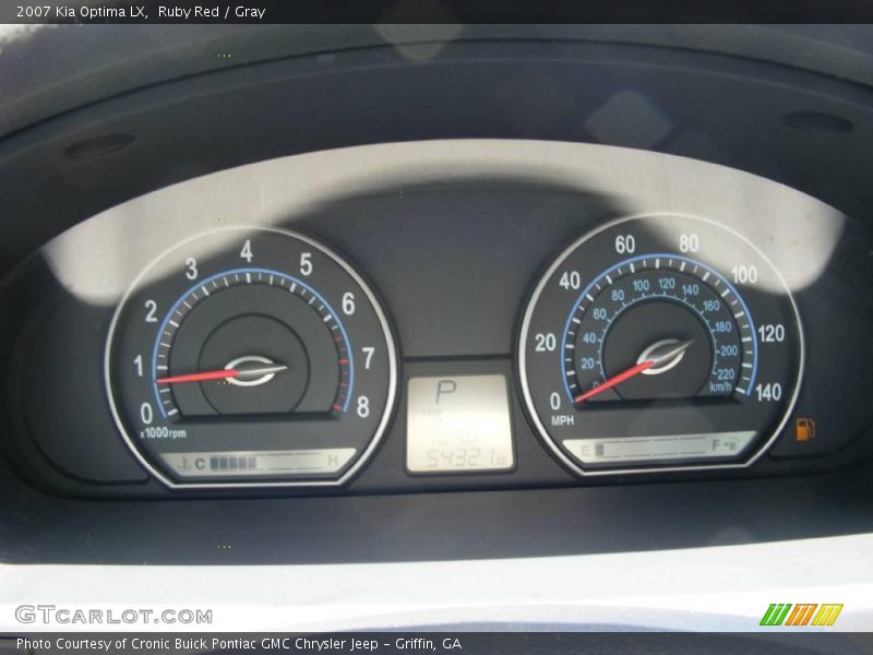 Ruby Red / Gray 2007 Kia Optima LX