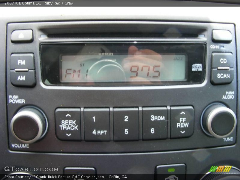 Ruby Red / Gray 2007 Kia Optima LX
