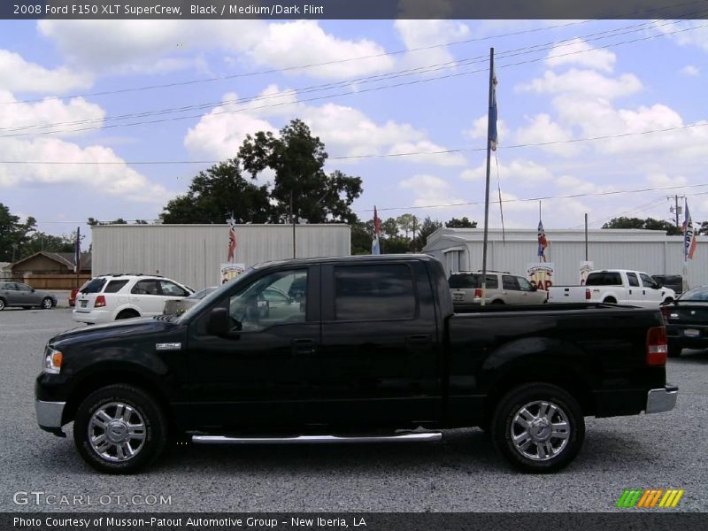 Black / Medium/Dark Flint 2008 Ford F150 XLT SuperCrew
