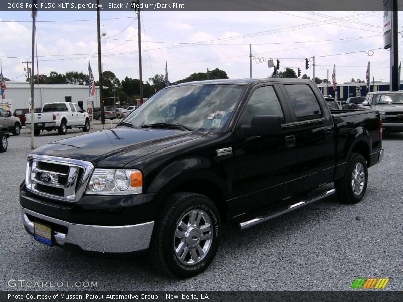 Black / Medium/Dark Flint 2008 Ford F150 XLT SuperCrew