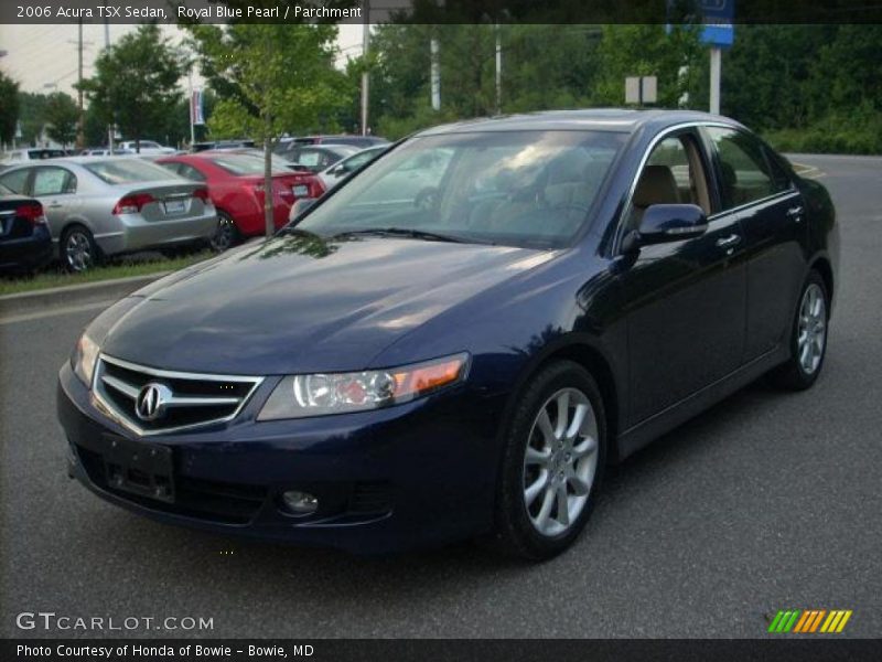 Royal Blue Pearl / Parchment 2006 Acura TSX Sedan