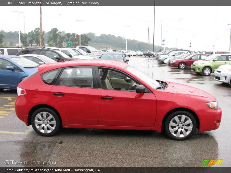 Lightning Red / Ivory 2008 Subaru Impreza 2.5i Wagon