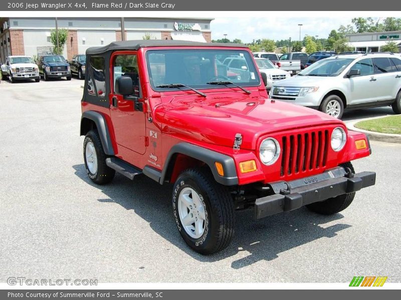 Flame Red / Dark Slate Gray 2006 Jeep Wrangler X 4x4
