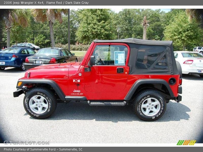 Flame Red / Dark Slate Gray 2006 Jeep Wrangler X 4x4
