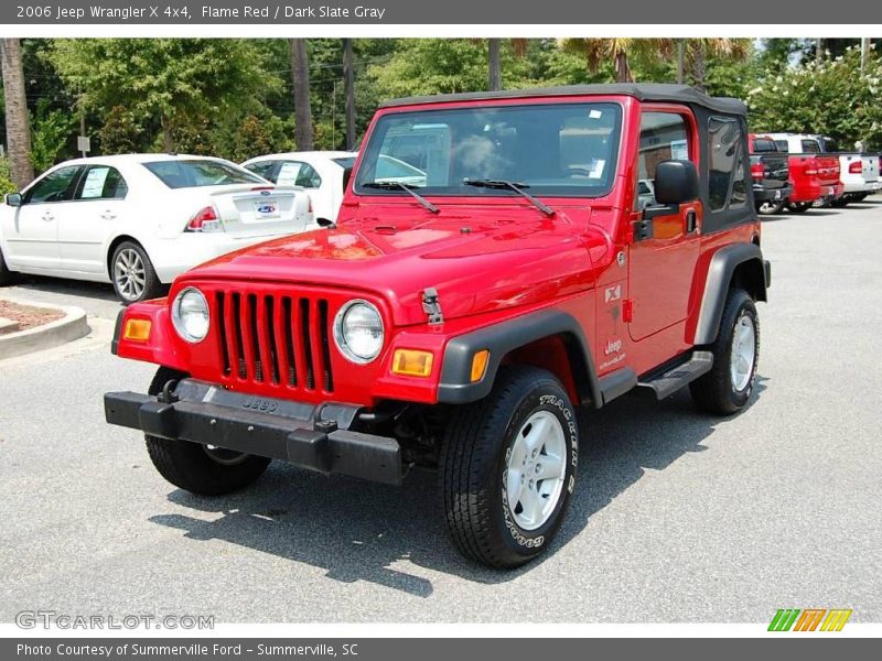 Flame Red / Dark Slate Gray 2006 Jeep Wrangler X 4x4