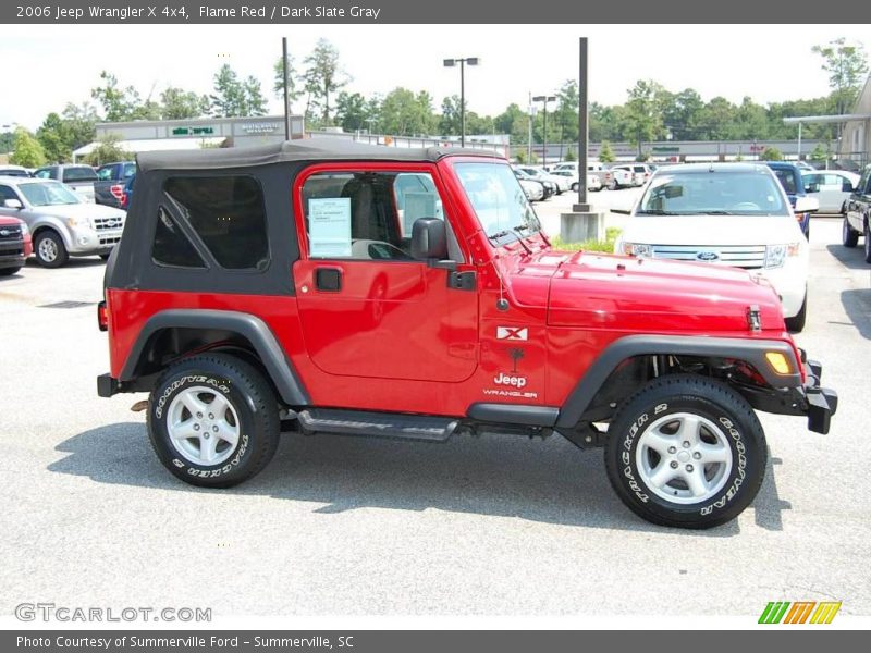 Flame Red / Dark Slate Gray 2006 Jeep Wrangler X 4x4