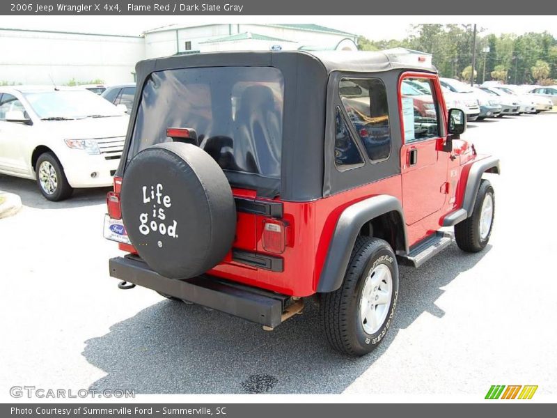 Flame Red / Dark Slate Gray 2006 Jeep Wrangler X 4x4
