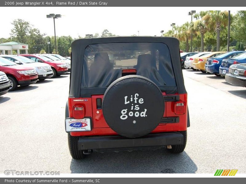 Flame Red / Dark Slate Gray 2006 Jeep Wrangler X 4x4