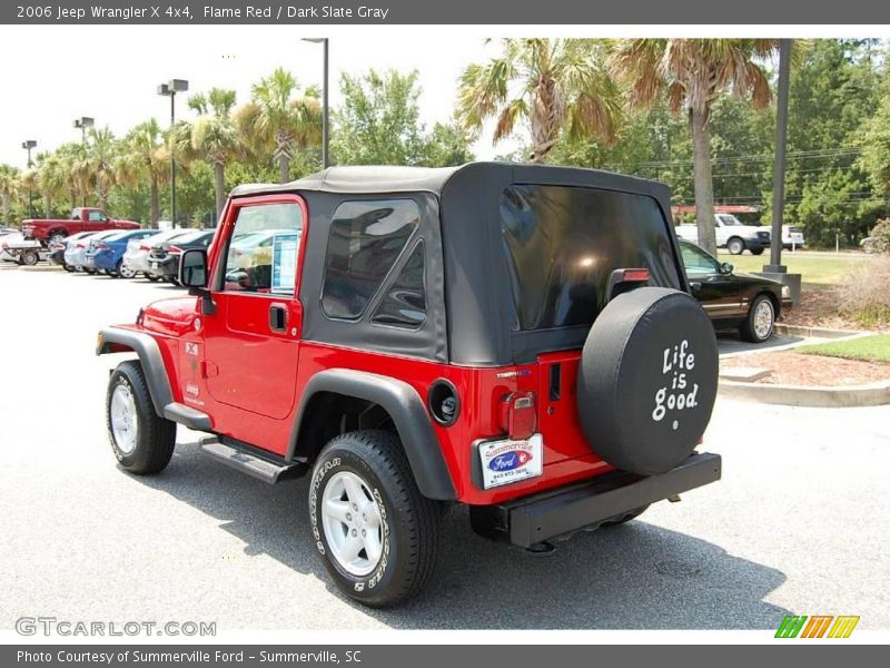 Flame Red / Dark Slate Gray 2006 Jeep Wrangler X 4x4