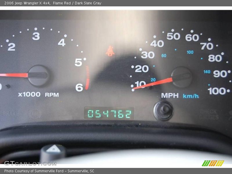 Flame Red / Dark Slate Gray 2006 Jeep Wrangler X 4x4