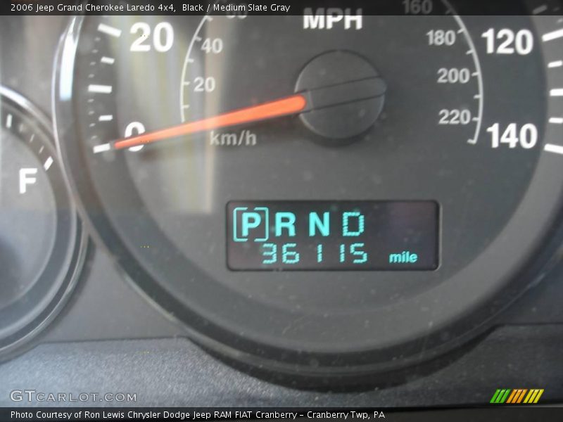 Black / Medium Slate Gray 2006 Jeep Grand Cherokee Laredo 4x4
