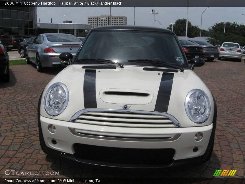 Pepper White / Black/Panther Black 2006 Mini Cooper S Hardtop