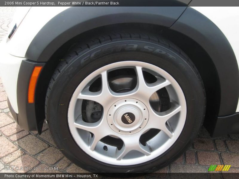 Pepper White / Black/Panther Black 2006 Mini Cooper S Hardtop