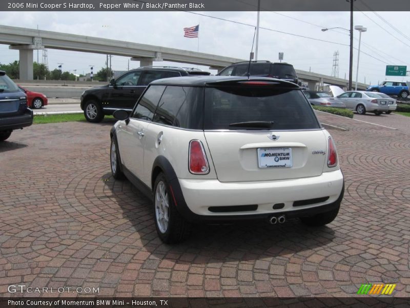 Pepper White / Black/Panther Black 2006 Mini Cooper S Hardtop