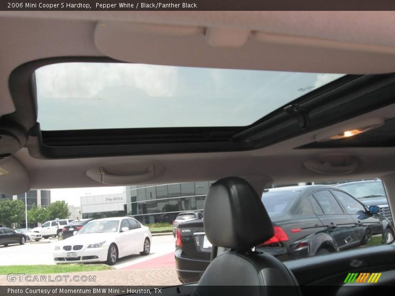 Pepper White / Black/Panther Black 2006 Mini Cooper S Hardtop
