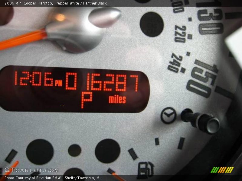 Pepper White / Panther Black 2006 Mini Cooper Hardtop