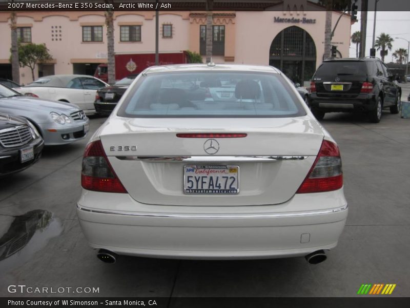 Arctic White / Ash 2007 Mercedes-Benz E 350 Sedan