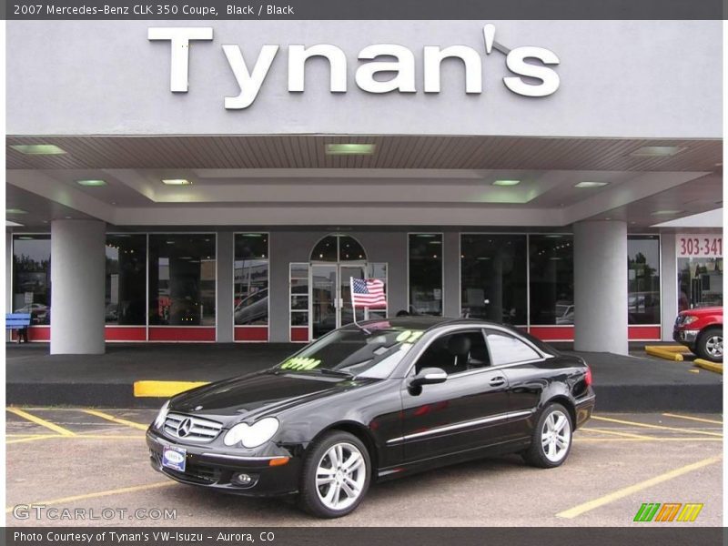Black / Black 2007 Mercedes-Benz CLK 350 Coupe