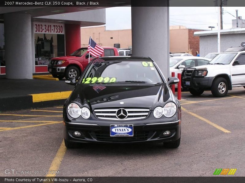 Black / Black 2007 Mercedes-Benz CLK 350 Coupe