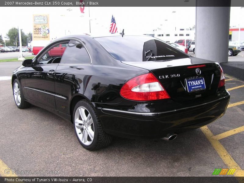 Black / Black 2007 Mercedes-Benz CLK 350 Coupe