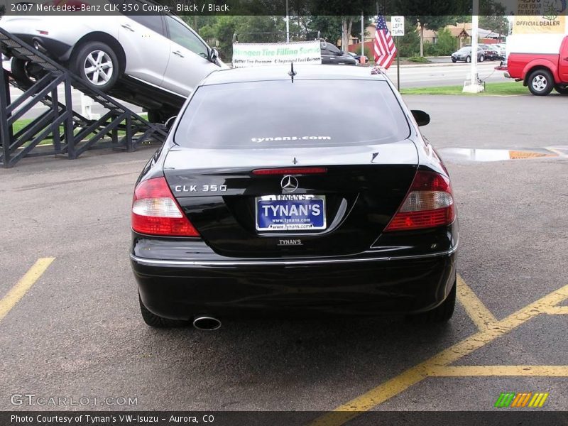 Black / Black 2007 Mercedes-Benz CLK 350 Coupe